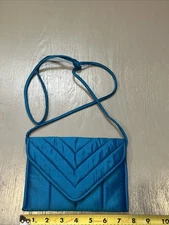 Jim Thompson Thailand Blue Evening Bag Long Strap 