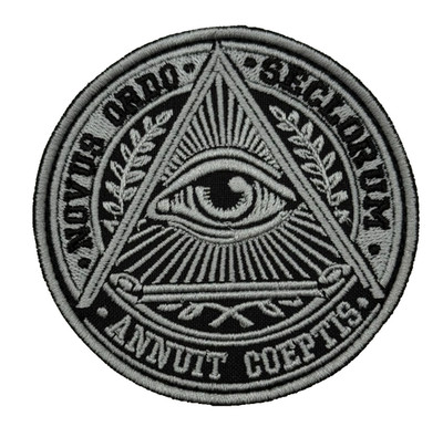 Novus Ordo Seclorum Annuit Coeptis Patch Eye of Providence Embroidered Badge