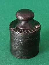 ANTICO PESO TONDO IN FERRO PUNZONATO DA 2 KG BILANCIA PESA BASCULA. DI60