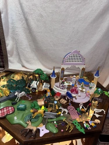 Vintage Playmobil Lot Missing Pieces (Castle & Safari)