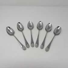 Wallace HARTFORD Stainless Steel Teaspoons China Lot of 6