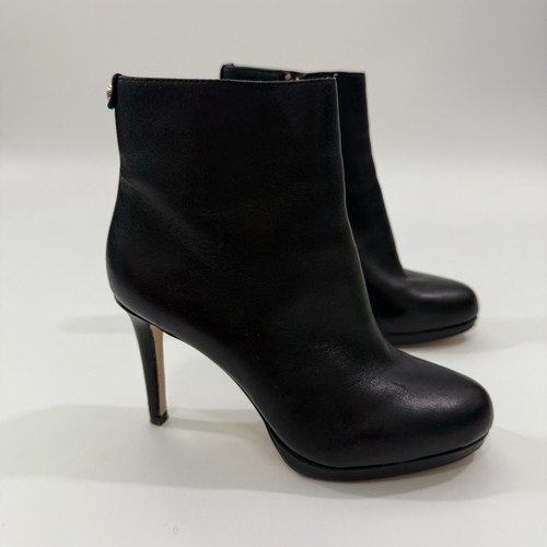 Botines Michael Kors MK negros Stiletto cremallera lateral punta cerrada 6 M/36 - Imagen 3 de 14
