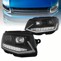 Led Tagfahrlicht Light Tube Scheinwerfer In Schwarz FüR VW T6 2015-2019