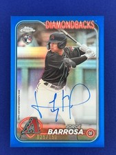 2024 Topps Chrome JORGE BARROSA #RA-JBO Blue Refractor #/150 Auto RC