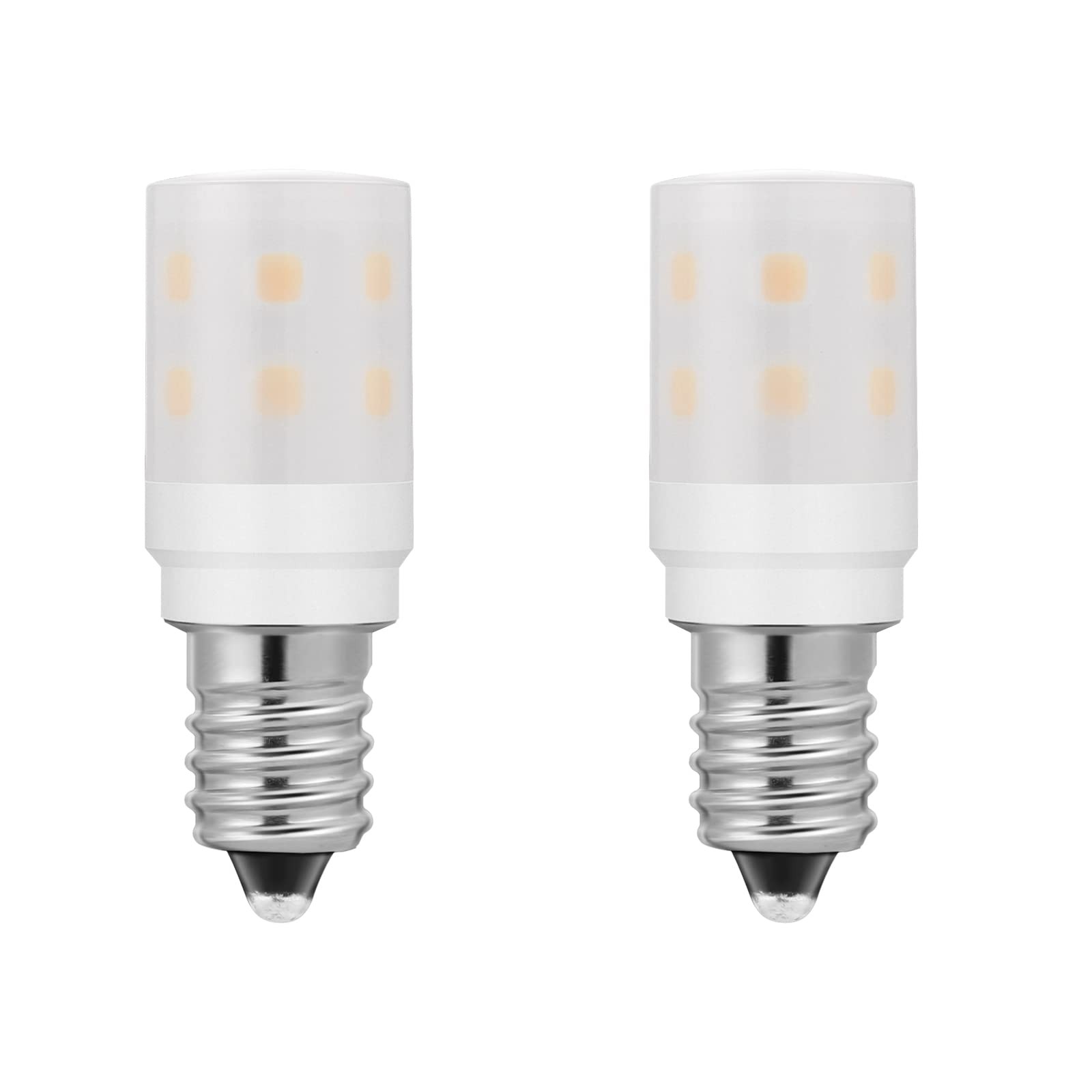 Noobibaba Dryer Light Bulb 120V E12 LED WP22002263 2700K 2-Pack, White