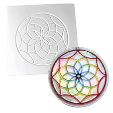 11"SQ. Deep 0.5" Dreamcatcher Texture Mold Glass Fusing