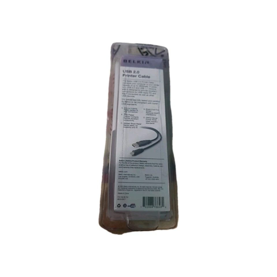 Cable de impresora Belkin F3U15406TG USB 2.0 Foto 2 de 2