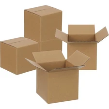 Shipping Box Mailers 5x5x5 Inch Corrugated Cardboard Moving Mailers, 25 Count