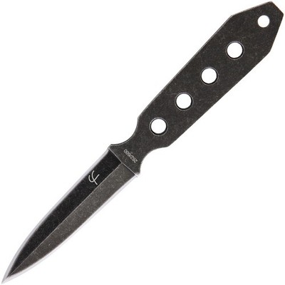 Fred Perrin La Dague Limited Edition Black Stonewashed Fixed blade 440C Neck Kn