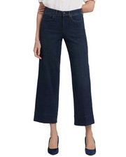 Nydj Teresa Obsidian Blue Wide Leg Jean Women's