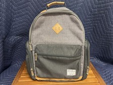 Eddie Bauer First Adventure Backpack Gray and Black Unisex Diaper Bag