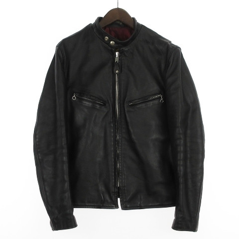 Schott 7009 641Xx 60S Reissue Single Leather Riders Jacket Black 