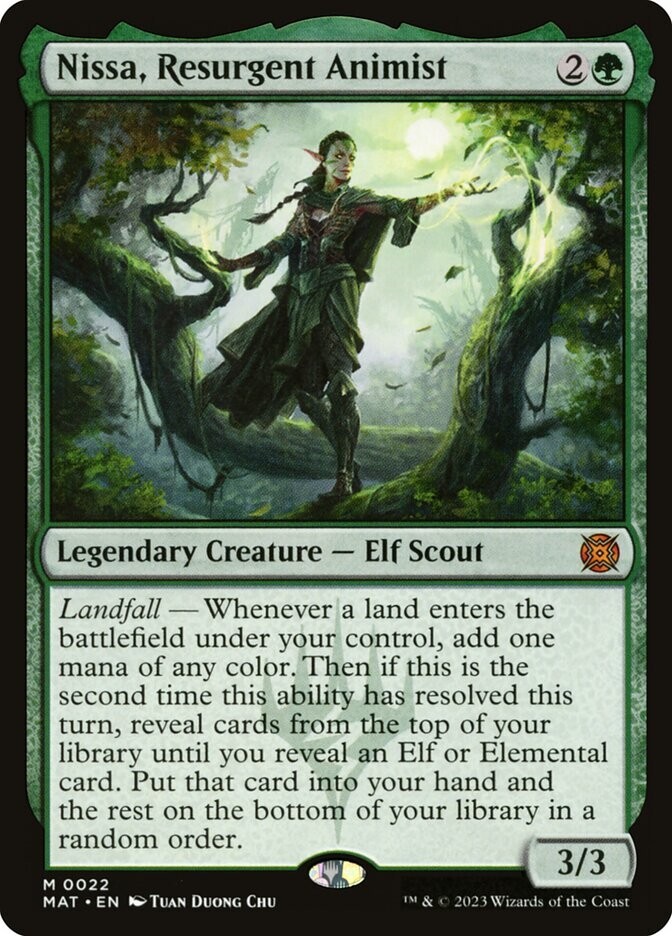 Nissa, Resurgent Animist - MOTM AFTERMATH - EN NM