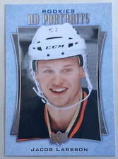 2016-17 JACOB LARSSON UPPER DECK SERIES 2 ROOKIE PORTRAITS #P-82 DUCKS