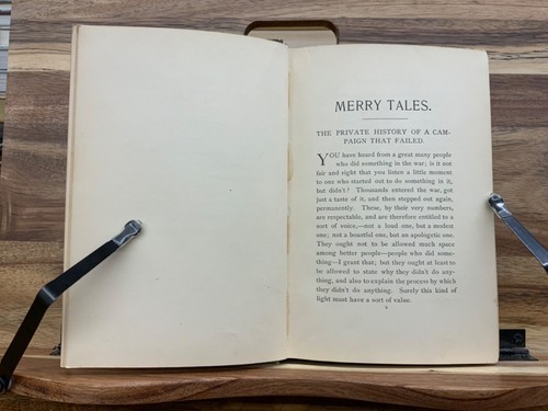 1892 Rare Mark Twain First Edition First State Merry Tales, Green Cloth Binding - Picture 8 of 16