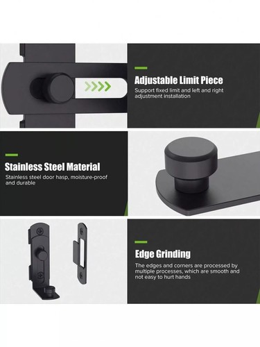 Schiebetürschloss Scheunenschloss Klapptürriegel Sicherheit Haustürschlösser für Wein - Bild 3 von 14