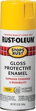 7747830 Gloss Protective Enamel Spray Paint, Sunburst Yellow, 12Oz