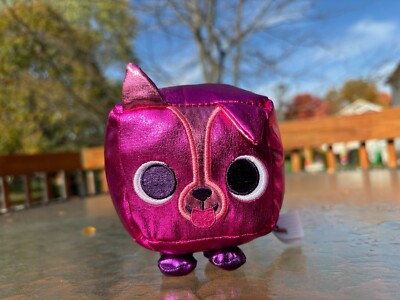 2022 Pet Simulator X Dark Matter Pink Metallic Corgi Dog 4'' Plush NO CODE