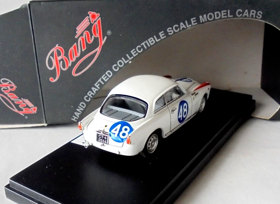 Alfa Romeo Giulietta Sprint 1 t Targa Florio 1960 Bang 1/43 Diecast Modelo 7345 Foto 3 de 3