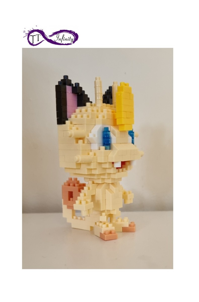Pokemon Model MEOWTH Nanoblock Compatible Micro Brick Blocks Gift Present  Toy - Main Image