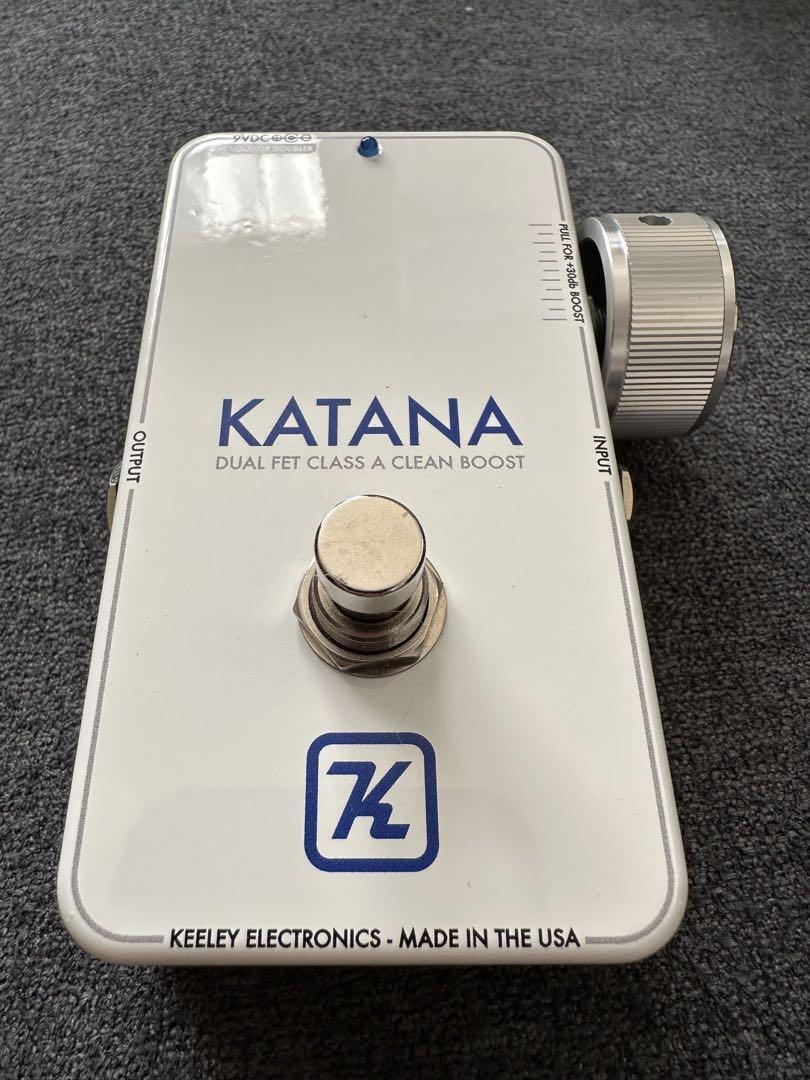 Keeley Katana Boost Pedal Throwback White - Used, Great Keeley Katana Boost Pedal Throwback White - Used, Great