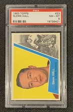 1963 Topps #23 Glenn Hall NM-MT 8