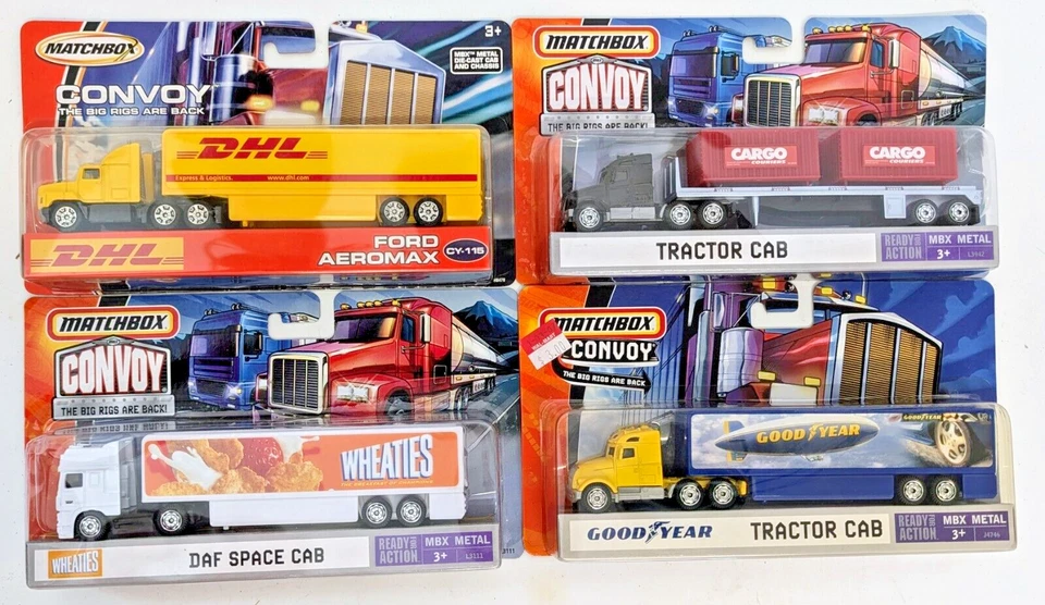 Matchbox Convoys Tractor Cab Space Cab Ford Aeromax 2005-2006 Lot Of 4 - Image 3 of 3