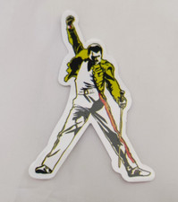 Freddie Mercury Queen Waterproof Glossy Vinyl Sticker decal Logo 3"x2"