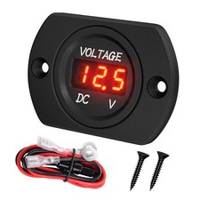 12V 24V 36V Waterproof Digital Voltmeter for Car Truck RV ATV Marine