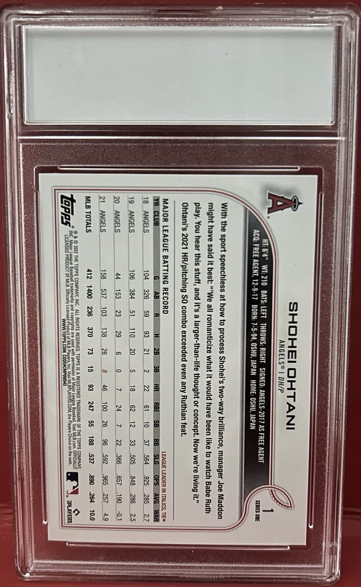 大谷翔平 2022 Topps1st Edition Green Foil Shohei Ohtani 2022