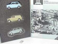 AUSTIN MORRIS MINI 50ème aniversaire SET 3 Pièces VANGUARDS MI2003 1:43 imperfec