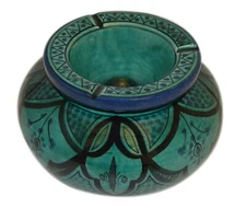 Cigar Ashtray Moroccan Ceramic Outdoor Smokeless  Patio Garden Extra Large New