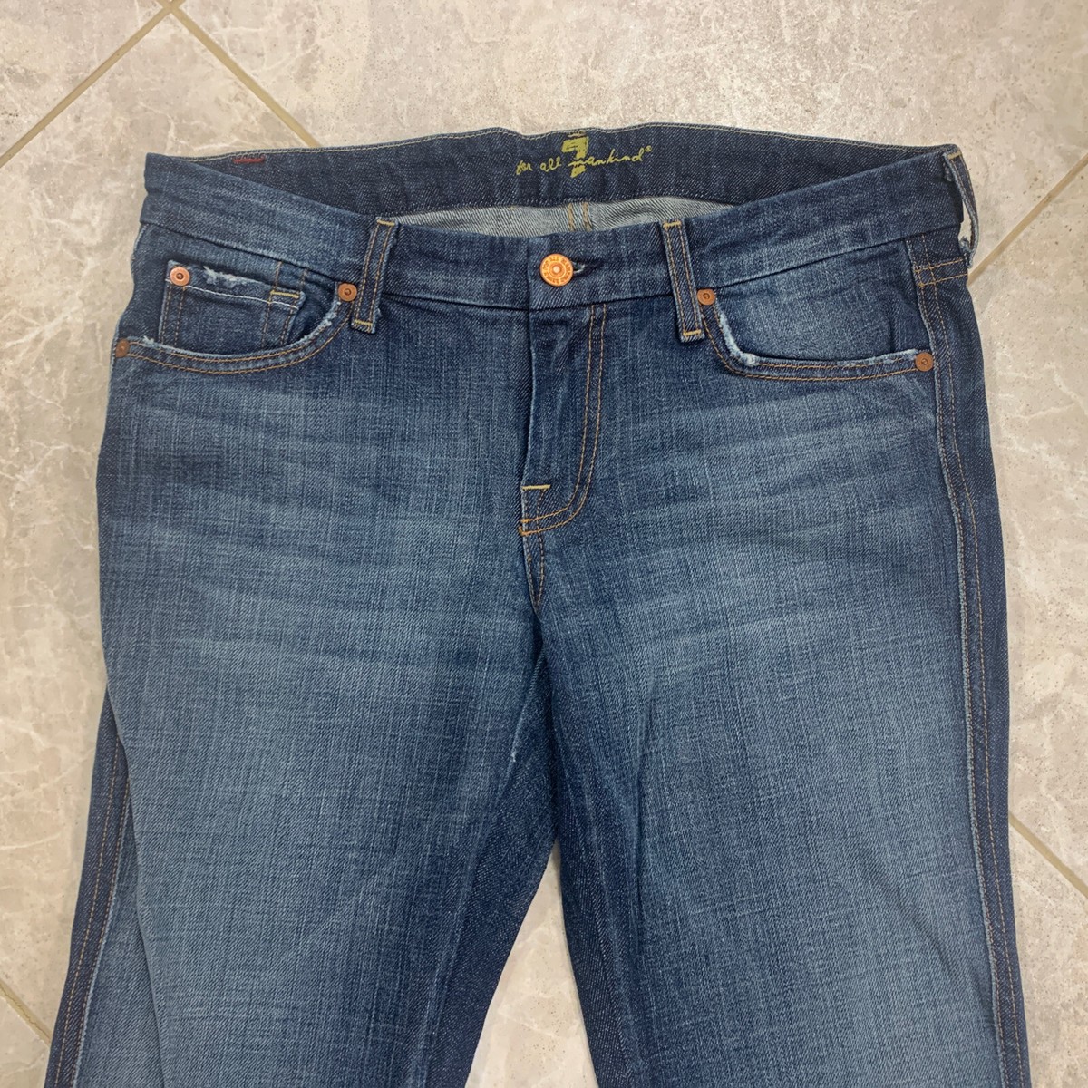 7 for all mankind 7U023549U7LLS 関税送料込 7 FOR ALL MANKIND Pink A-Pocket Lowrise BootCut Jeans 30x32