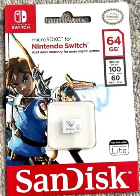 Legend of Zelda SanDisk 64 GB microSDXC for Nintendo Switch | eBay