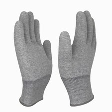Knitted nylon carbon fiber anti-static ESD electronics factory work gloves