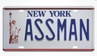 Seinfeld | Cosmo Kramer's Impala | ASSMAN | STAMPED Replica Prop License Plate