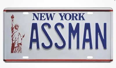 #ad Seinfeld Cosmo Kramer#x27;s Impala ASSMAN STAMPED Replica Prop License Plate $13.95
