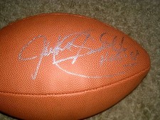 Jackie Slater NFL Hall of Famer Autographed Wilson Collegiate Football COA
