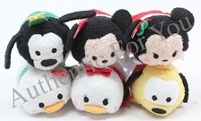 NUEVO SET 6 Mini Tsum Mickey Minnie Pluto Goofy Donald Navidad Disney Estados Unidos