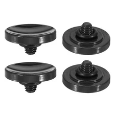 Soft Shutter Release Button Copper Camera Shutter Button Concave, Black 4pcs