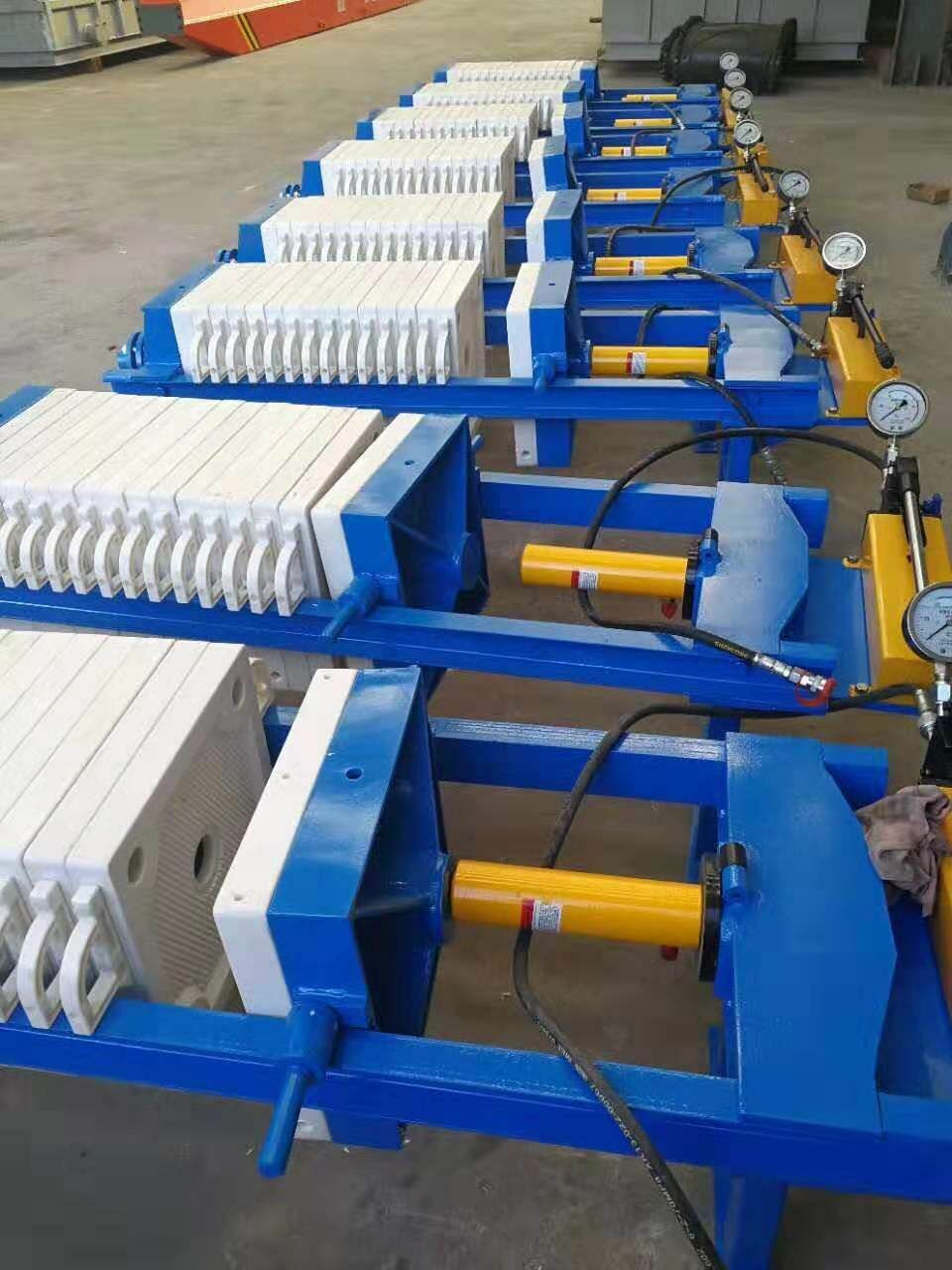 Filter Press Polypropylene Plate Iron Frame Filter Area 10㎡ Hydraulic Negotiable