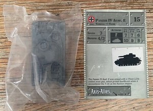 Axis & Allies Miniatures EASTERN FRONT Panzer IV Ausf. E with card 42/60