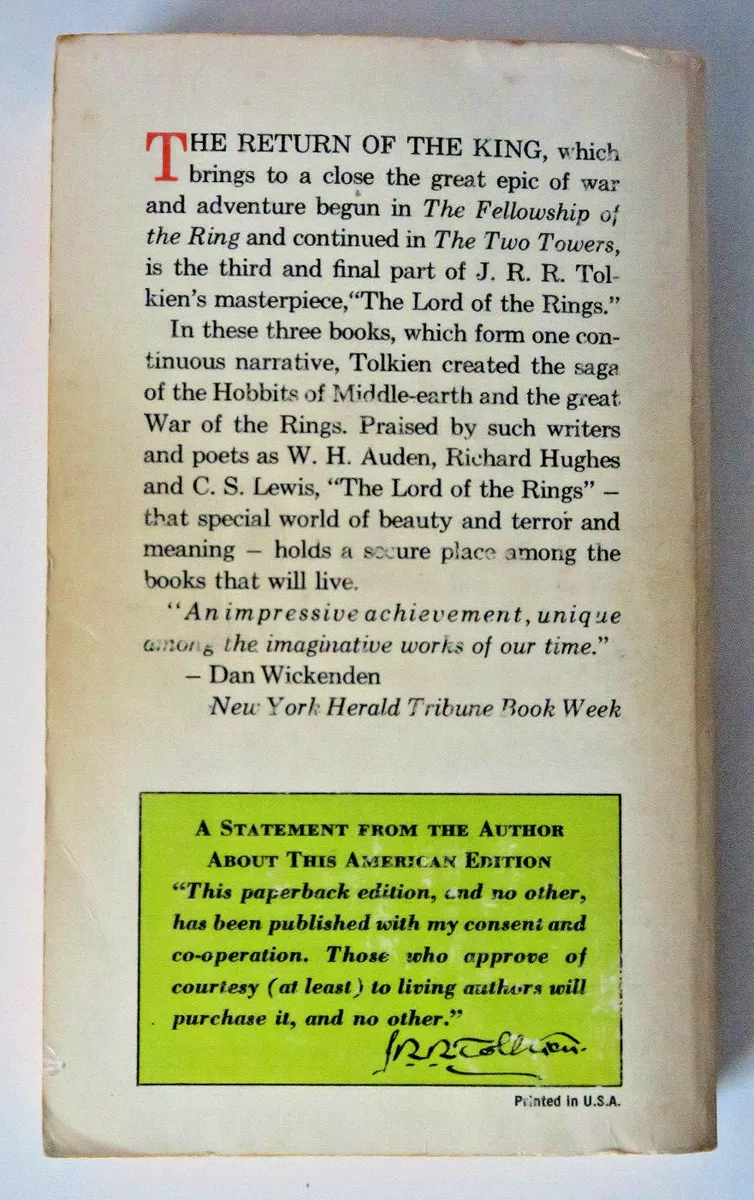 The Return of the King (The Lord of the Rings, #3) by J.R.R.