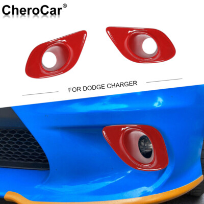 dodge charger fog light cover Red Front Bumper Fog Light Lamp Cover Trim For Dodge Charger 2015+ – CheroCar ABS, Pair Foger Vapes 101: The Professional installation by well OLDST Flavour:Espress