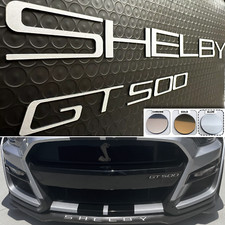 Shelby Gt500 Spoiler Splitter Bumper Alum Plastic Letters Inserts 2020-2025