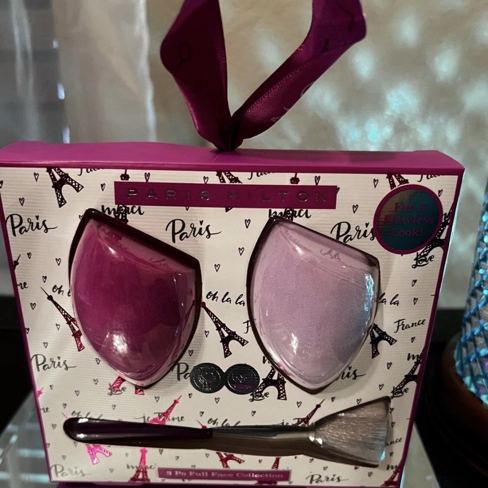 Paris Hilton 3 piezas Full Face Collection (caja broca rota pero sellada intacta) NUEVO Foto 3 de 3