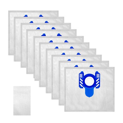 10x Staubsaugerbeutel kompatibel mit Progress D 10 12 75 110 111 112 200 299 710