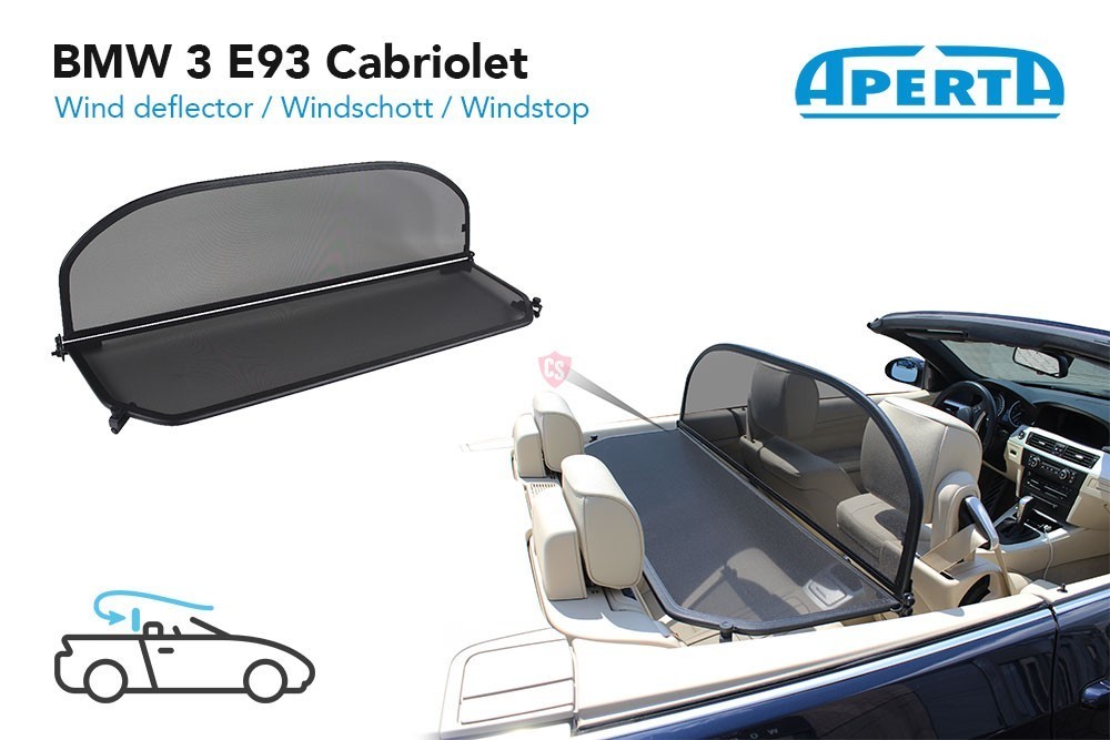 WIND DEFLECTOR BMW 3 SERIES E93 CONVERTIBLE 20072013 WINDSTOP DRAFT