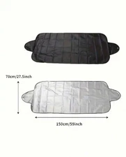 All-Season Car Windshield Cover – Snow, Ice, and Sun Protector (150cm x 70cm)