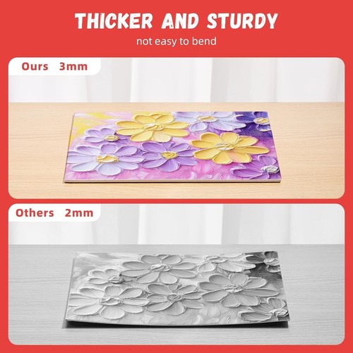 Canvas Boards for Painting 52 Pack 8 x 10 Inch Blank Canvas Panels 100% Cotto... - Picture 5 of 10
